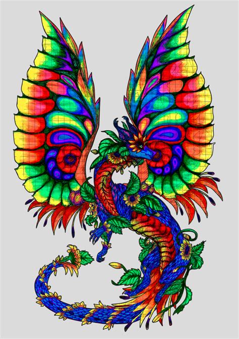 Multicolored Dragon By Greensky222 On Deviantart