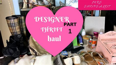 Designer Handbag Thrift Haul Burberry Cartier Chanel Kate Spade
