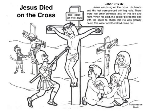 Jesus Died On The Cross Free Bible Coloring Pages Cross Hands Easter