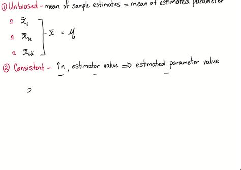 Solvedwhat Properties Of A Point Estimator Would Make It Most
