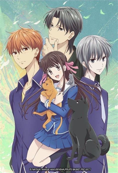An Anime Poster With Three People And A Cat In Front Of The Camera One