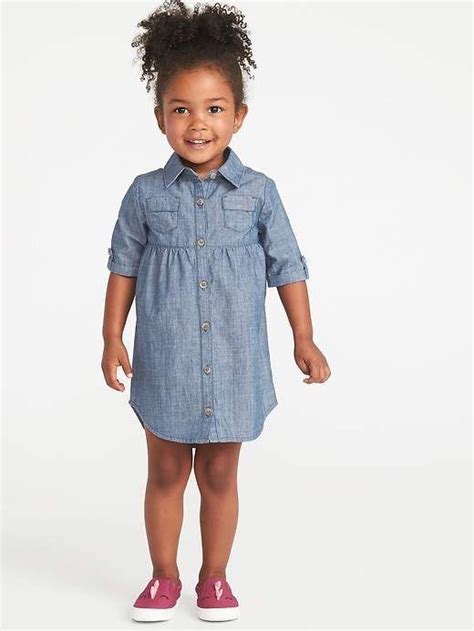 Old Navy Chambray Shirt Dress For Toddler Girls Toddler Designer