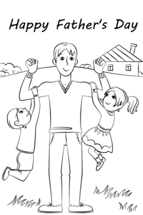happy fathers day printable coloring sheets for children in 2021