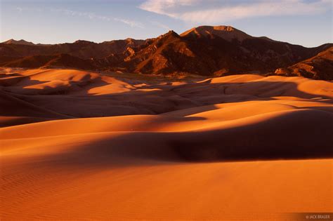 Orange Dunes Great Sand Dunes Colorado Mountain Photography By