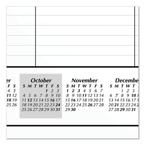 Great Value At A Glance® Academic Year Ruled Desk Pad 2175 X 17