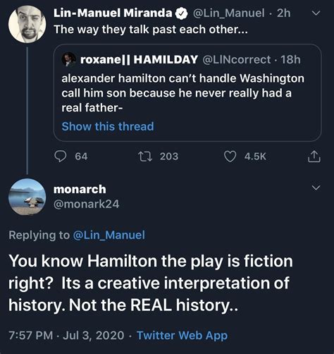 Explaining That Hamilton Isnt Real To The Guy Who Wrote And Starred In It Whitepeopletwitter