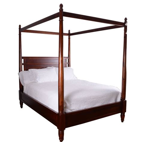 Shop for canopy beds queen size online at target. Queen Cherry Wood Canopy Bed Frame | EBTH