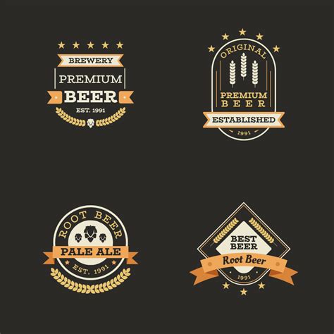 Free Vintage Premium Beer Brewery Logo Template