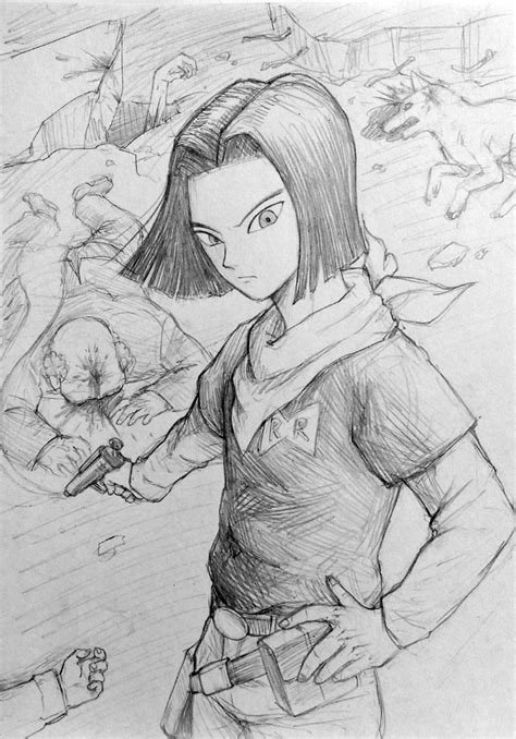 Dragon Ball Android 17 1 By Papersmell On Deviantart