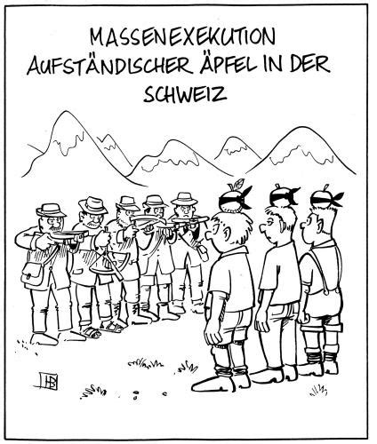 This page is based on the copyrighted wikipedia article gesslerhut (authors); Äpfelerschießung By Harm Bengen | Media & Culture Cartoon ...