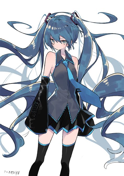 Mimelond Long Hair Blue Hair Small Boobs Anime Anime Girls
