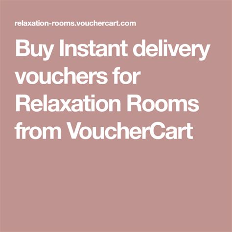 Buy Instant Delivery Vouchers For Relaxation Rooms From Vouchercart Relaxation Room Guildford