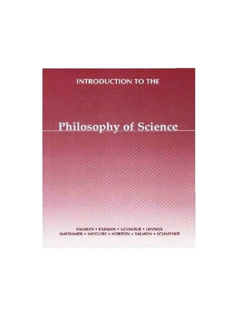 Introduction To The Philosophy Of Science First Part Argument
