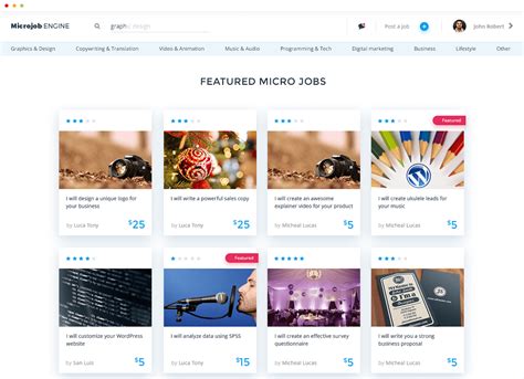 New Micro Jobs Wordpress Theme Microjobengine V10