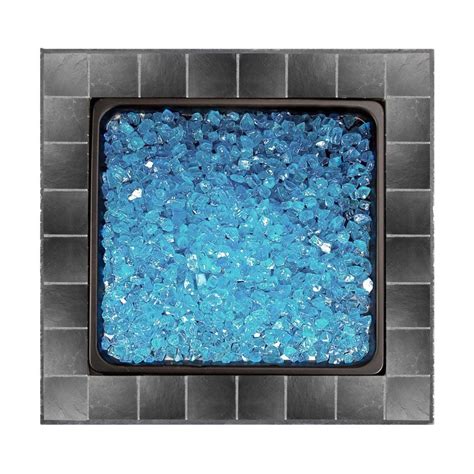 Blue Rhino Endless Summer Outdoor Patio Propane Gas Blue Glass Fire Pit