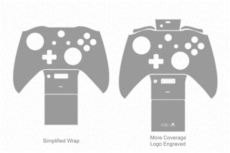 Microsoft Xbox One S Gaming Controller Vinyl Skin Vector