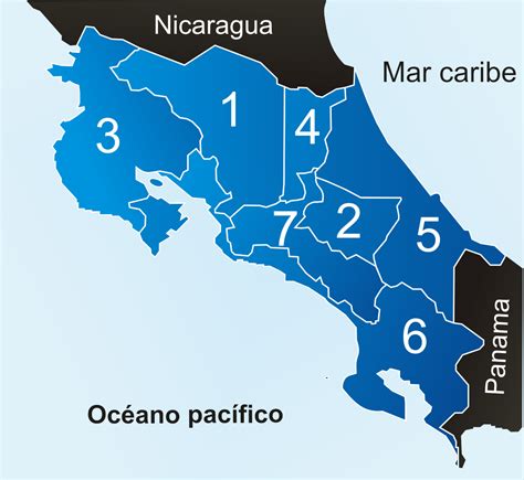 Mapa Provincias De Costa Rica Costa Rica Tour Costa Rica Vacation