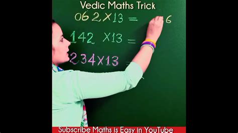 Vedic Multiplication Trick Multiply Any Number By 13 Vedic Maths