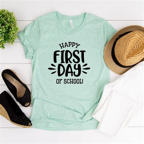 Happy First Day Of School Shirt Teacher Shirt First Day Of School