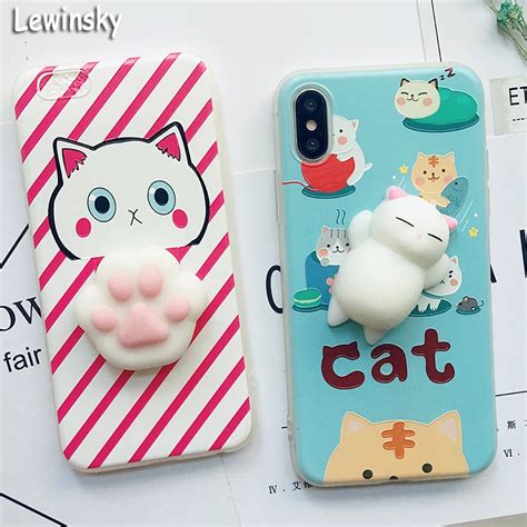 Cute Squishy Cat Case For Iphone 7 6 6s Plus 5 5s Se Cases Lovely