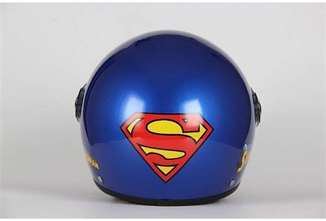 Demi Jet Motorcycle Helmet Domed Visor Bhr 801 Superman For Sale Online