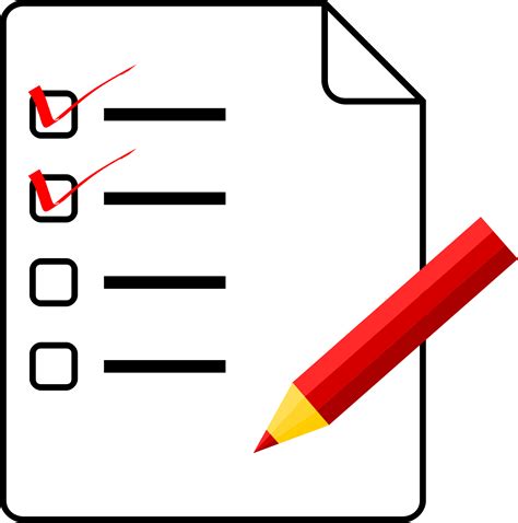 Clipart Checklist