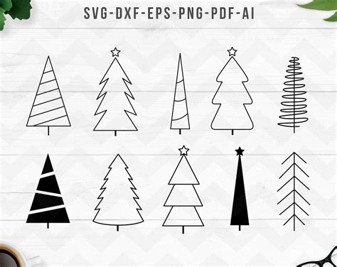 Weihnachtsbaum Svg Tannenbaum Svg Tannenb Ume Svg Tannenb Ume Svg Cricut Silhouette Svg Dxf