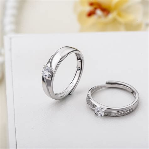 Latest Design Of Couple Rings Genuine 925 Sterling Silver His And Hers