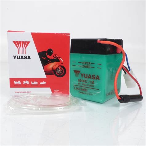 Batterie Yuasa Pour Moto Honda 125 Xl K2 1977 à 1978 6n4c 1b 6v 4ah