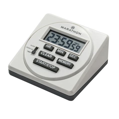 Marathon 24 Hour Digital Timer With Countdown Count Up And Clock
