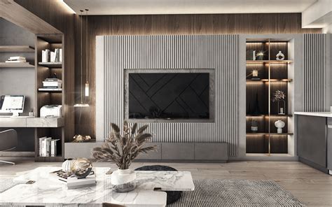 Luxury Tv Wall Design On Behance