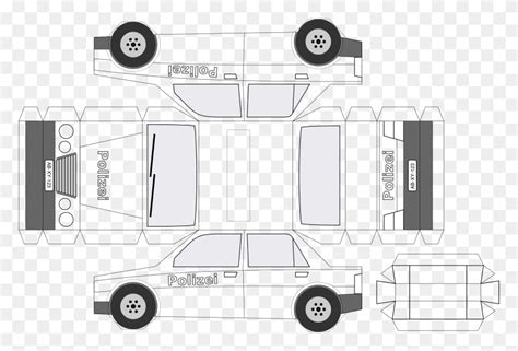 Coloring Pages Police Car Cut Out Template Text Vehicle