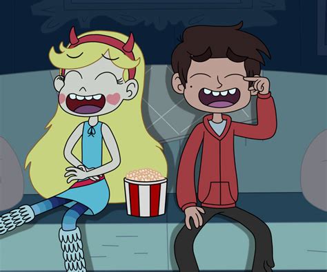 Star And Marco Watching A Comedy Movie By Deaf Machbot On Deviantart
