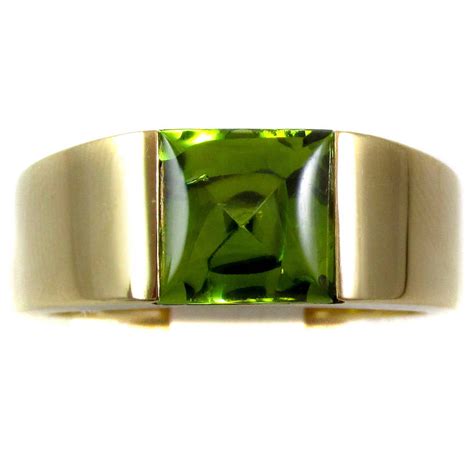 Cartier Peridot “tank” Ring At 1stdibs Cartier Peridot Ring Peridot