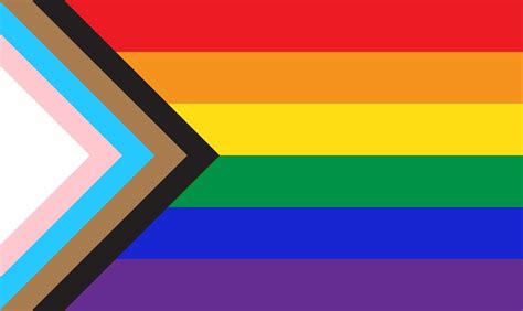 New Pride Flag Lgbtq Background Redesign Including Black Brown And