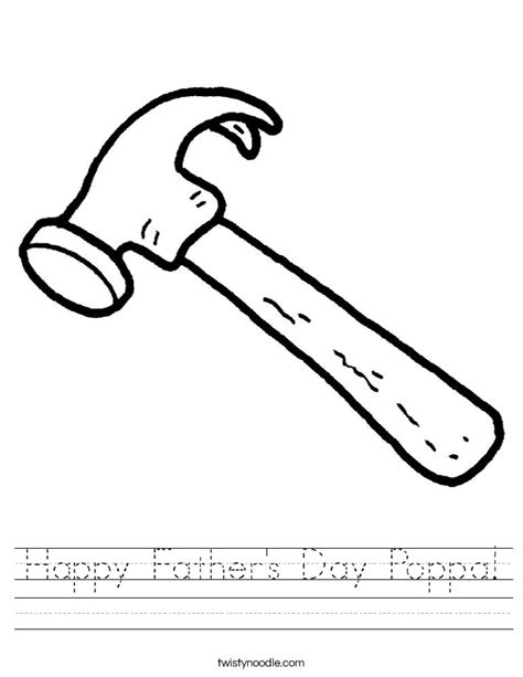 Happy Fathers Day Poppa Worksheet Twisty Noodle