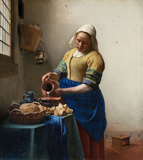 16581661 The Milkmaid Johannes Vermeer Vermeer Paintings Vermeer