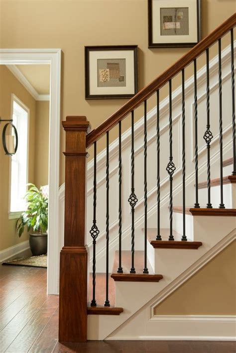 If so, make the most of it by staying true to period design. 07 classic warm wood stairs with stylish iron railing can ...