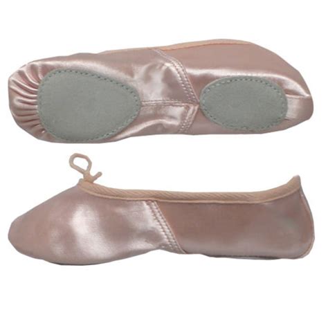 Basic Pink Satin Split Sole Ballet Shoes Click Dancewear