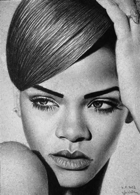 Rihanna By Missroxymfc On Deviantart Rihanna Drawing Black Girl Art