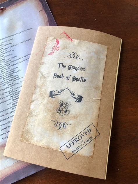The Standard Book Of Spells Notebookharry Potter List Of Etsy