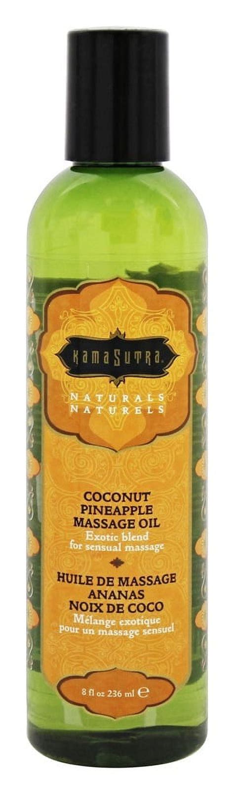 The Kama Sutra Company Naturals Massage Oil Coconut Pineapple 8 Oz