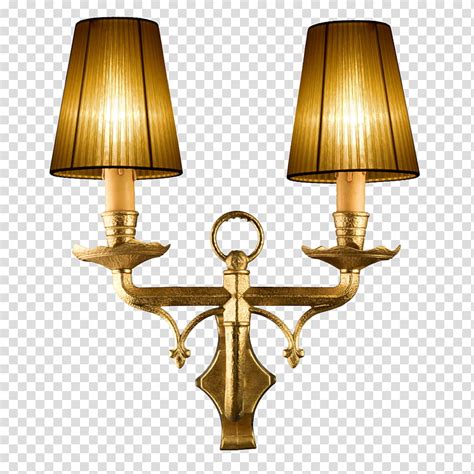 Brass Light Wall Sconce Transparent Background Png Clipart Hiclipart