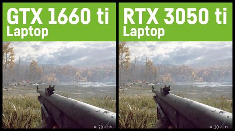 Gtx 1660 Ti Vs Rtx 3050 Ti 60w Laptopnotebook Youtube