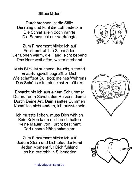 Love Poem Вірш про кохання Безкоштовні розмальовки