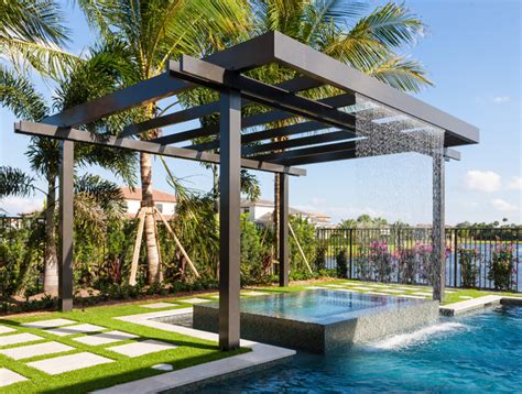 Trellis Pergolas Contemporary Pool Miami By Coastal Screen