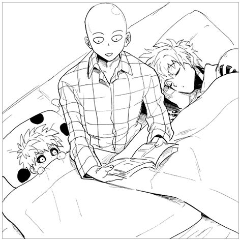 One Punch Man For Kids One Punch Man Kids Coloring Pages