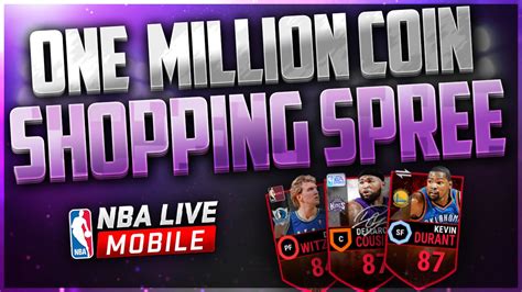 One Million Coin Shopping Spree Nba Live Mobile Youtube