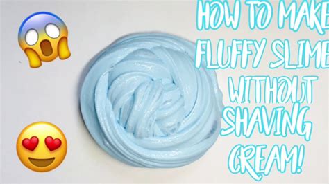How To Make Fluffy Slime Without Shaving Cream Or Gel Youtube