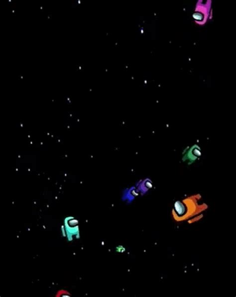 Live Wallpaper Among Us Floating In Space Gif - Juliettsq